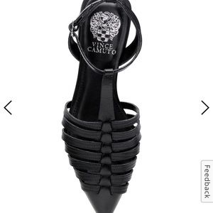 Vince camuto Black caleren flat/ size 10